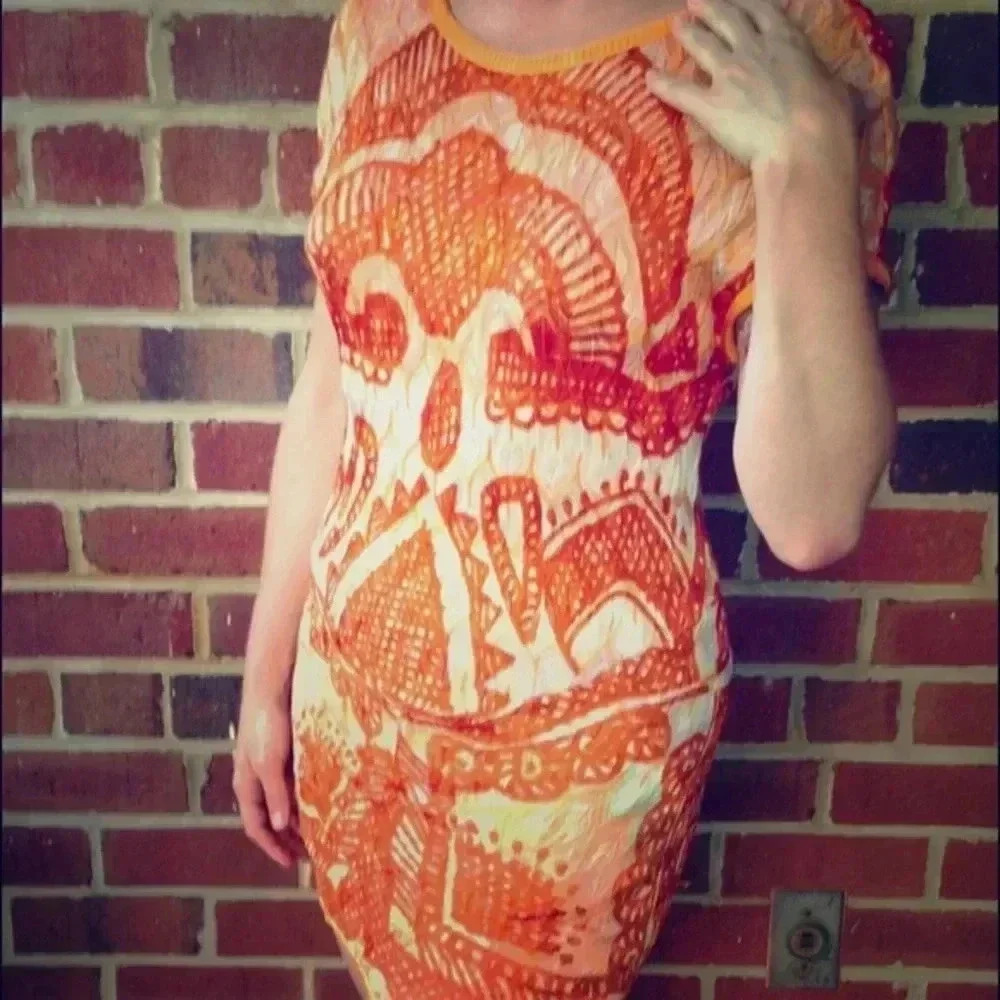 Missoni Lara Orange Cap Dress